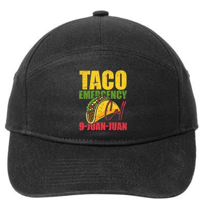 Funny Taco Lover Taco Emergency Call 9 Juan Juan Tacos 7-Panel Snapback Hat
