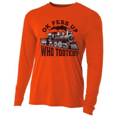 Funny Train Lovers Who Tooted Train Cooling Performance Long Sleeve Crew