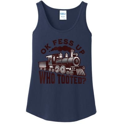 Funny Train Lovers Who Tooted Train Ladies Essential Tank