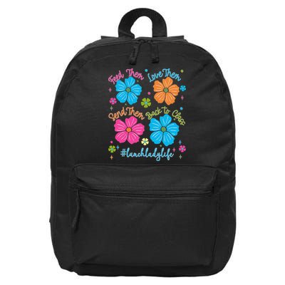 Feed Them Love Them Send Them Back Lunch Lady Life 16 in Basic Backpack