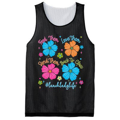 Feed Them Love Them Send Them Back Lunch Lady Life Mesh Reversible Basketball Jersey Tank