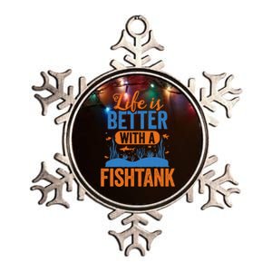 Fish Tank Life Fishkeeping Aquarium Lover Fishkeeper Metallic Star Ornament