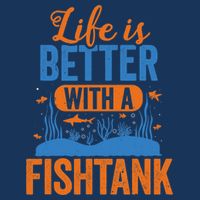 Fish Tank Life Fishkeeping Aquarium Lover Fishkeeper 7 Panel Mesh Trucker Snapback Hat