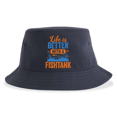 Fish Tank Life Fishkeeping Aquarium Lover Fishkeeper Sustainable Bucket Hat