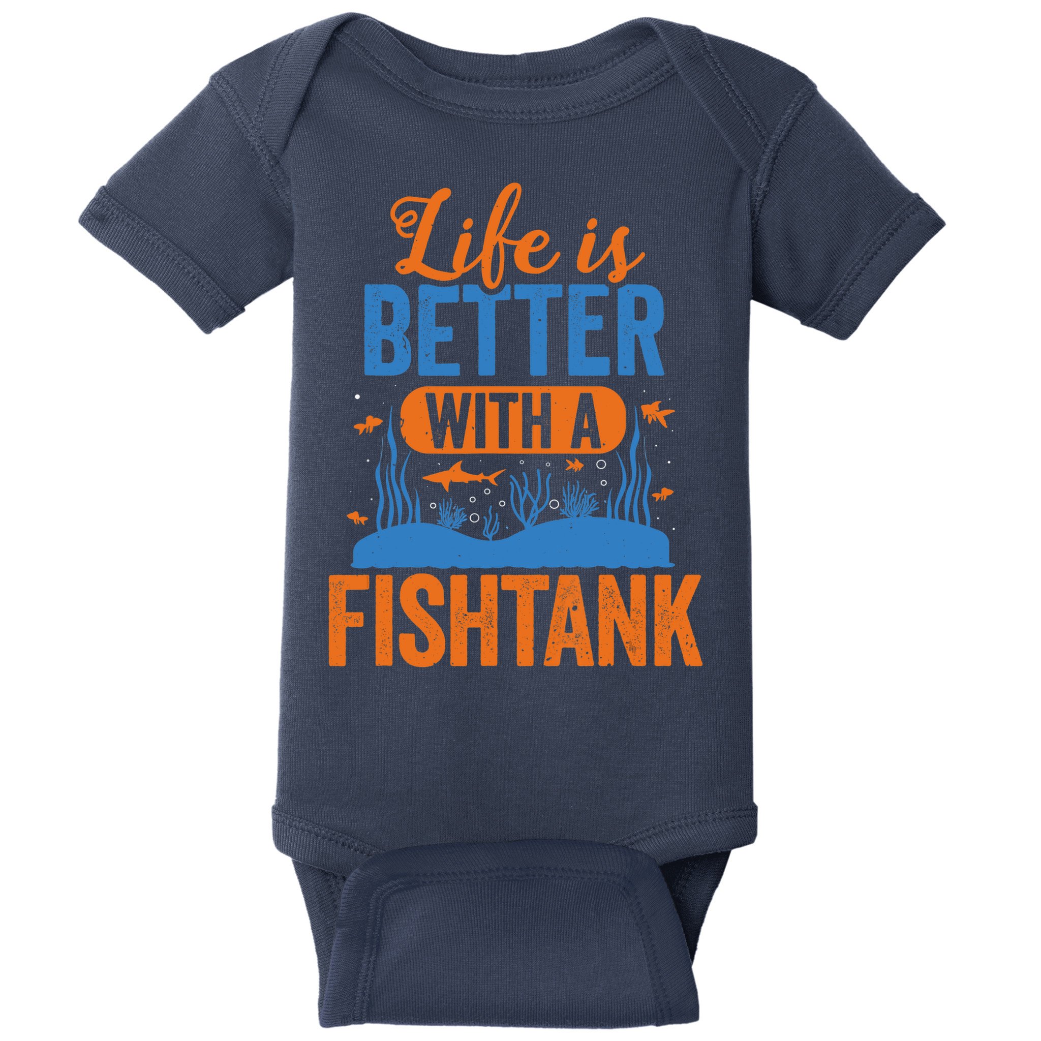 Fish Tank Life Fishkeeping Aquarium Lover Fishkeeper Baby Bodysuit