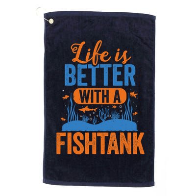 Fish Tank Life Fishkeeping Aquarium Lover Fishkeeper Golf Towel