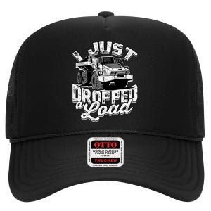 Funny Trucker Lorry 18 Wheeler Highway Truck Driver CDL Trailer High Crown Mesh Back Trucker Hat