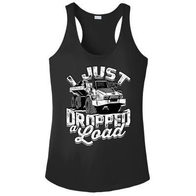 Funny Trucker Lorry 18 Wheeler Highway Truck Driver CDL Trailer Ladies PosiCharge Competitor Racerback Tank