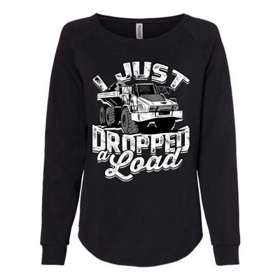 Funny Trucker Lorry 18 Wheeler Highway Truck Driver CDL Trailer Womens California Wash Sweatshirt