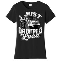 Funny Trucker Lorry 18 Wheeler Highway Truck Driver CDL Trailer Women's T-Shirt