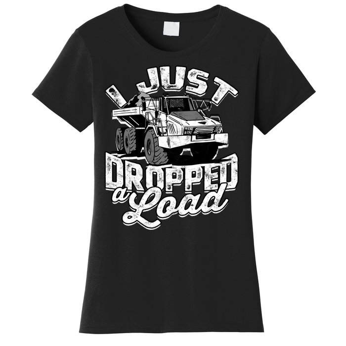 Funny Trucker Lorry 18 Wheeler Highway Truck Driver CDL Trailer Women's T-Shirt