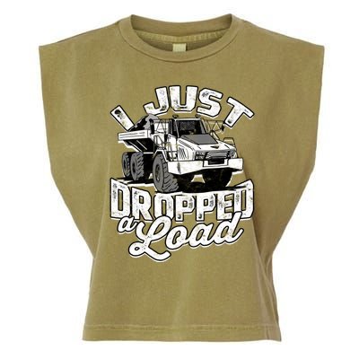 Funny Trucker Lorry 18 Wheeler Highway Truck Driver CDL Trailer Garment-Dyed Women's Muscle Tee