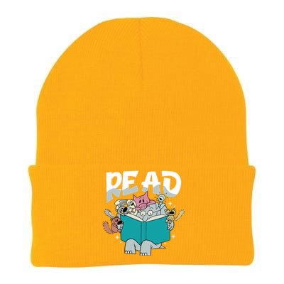 Funny Teacher Library Read Book Pigeon Wild Animal Bookish Knit Cap Winter Beanie