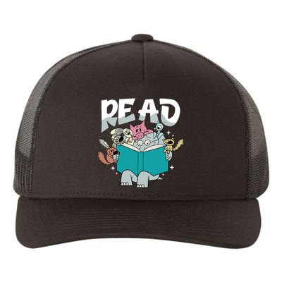 Funny Teacher Library Read Book Pigeon Wild Animal Bookish Yupoong Adult 5-Panel Trucker Hat