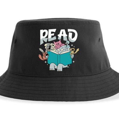 Funny Teacher Library Read Book Pigeon Wild Animal Bookish Sustainable Bucket Hat