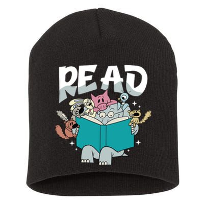 Funny Teacher Library Read Book Pigeon Wild Animal Bookish Short Acrylic Beanie