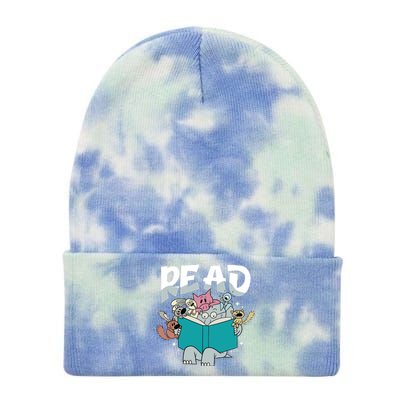 Funny Teacher Library Read Book Pigeon Wild Animal Bookish Tie Dye 12in Knit Beanie