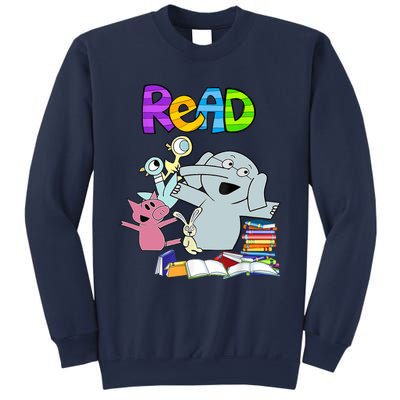 Funny Teacher Library Read Book Club Piggie Elephant Pigeons Sweatshirt