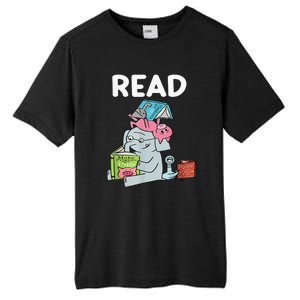 Funny Teacher Library Read Book Club Piggie Elephant Pigeons Tall Fusion ChromaSoft Performance T-Shirt