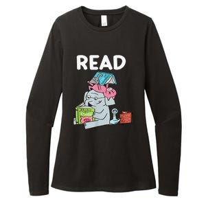 Funny Teacher Library Read Book Club Piggie Elephant Pigeons Womens CVC Long Sleeve Shirt