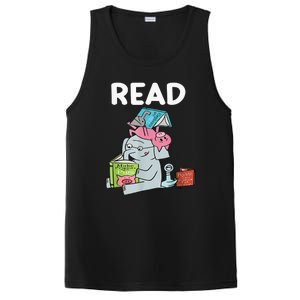 Funny Teacher Library Read Book Club Piggie Elephant Pigeons PosiCharge Competitor Tank