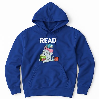 Funny Teacher Library Read Book Club Piggie Elephant Pigeons Hoodie