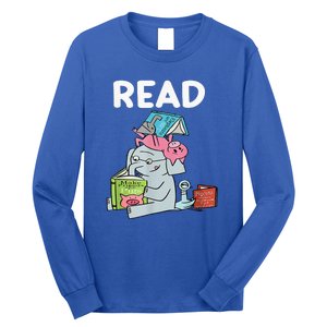 Funny Teacher Library Read Book Club Piggie Elephant Pigeons Long Sleeve Shirt