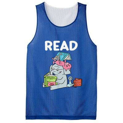 Funny Teacher Library Read Book Club Piggie Elephant Pigeons Mesh Reversible Basketball Jersey Tank