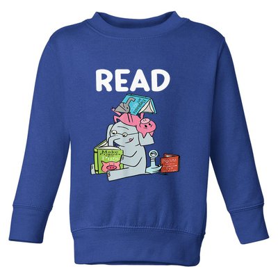 Funny Teacher Library Read Book Club Piggie Elephant Pigeons Toddler Sweatshirt