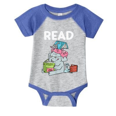 Funny Teacher Library Read Book Club Piggie Elephant Pigeons Infant Baby Jersey Bodysuit