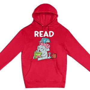 Funny Teacher Library Read Book Club Piggie Elephant Pigeons Premium Pullover Hoodie