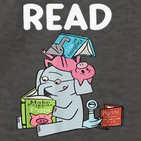 Funny Teacher Library Read Book Club Piggie Elephant Pigeons Vector Backpack