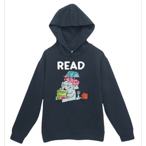 Funny Teacher Library Read Book Club Piggie Elephant Pigeons Urban Pullover Hoodie