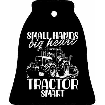 Funny Tractor Lover Farmer Agriculture Farming Ceramic Bell Ornament