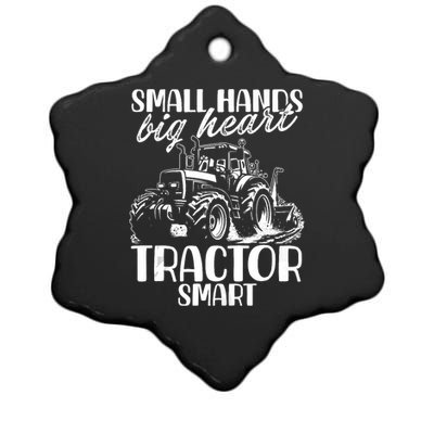 Funny Tractor Lover Farmer Agriculture Farming Ceramic Star Ornament