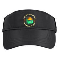 Funny This Little Light Of Mine Im Gonna Let It Shine Dumpster Fire Adult Drive Performance Visor