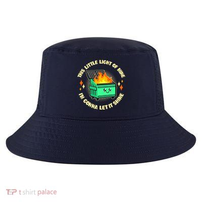 Funny This Little Light Of Mine Im Gonna Let It Shine Dumpster Fire Cool Comfort Performance Bucket Hat