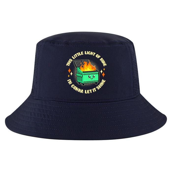 Funny This Little Light Of Mine Im Gonna Let It Shine Dumpster Fire Cool Comfort Performance Bucket Hat
