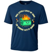 Funny This Little Light Of Mine Im Gonna Let It Shine Dumpster Fire Performance Shirt