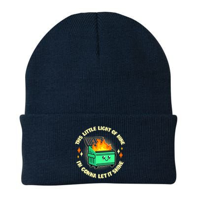 Funny This Little Light Of Mine Im Gonna Let It Shine Dumpster Fire Beanie