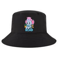Funny Teacher Library Read Book Club Cute Piggie Elephant Cool Comfort Performance Bucket Hat