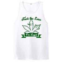 Fuck The Law I'm Legal Weed PosiCharge Competitor Tank