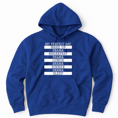 Funny Theatre Lover Actor Gift 'My Perfect Day' Love Drama Gift Hoodie