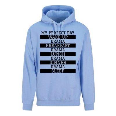 Funny Theatre Lover Actor Gift 'My Perfect Day' Love Drama Gift Unisex Surf Hoodie