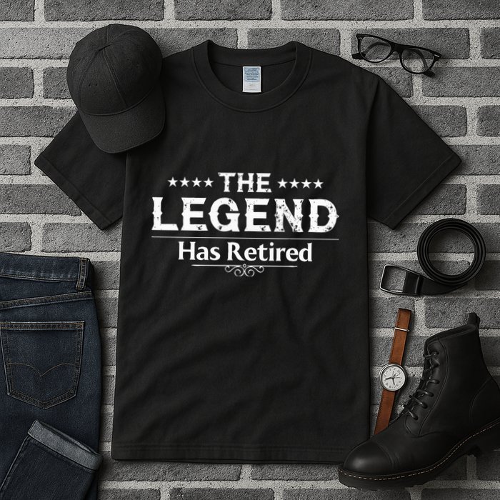 Funny The Legend Has Retired Art For Retiret Tall T-Shirt