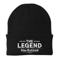 Funny The Legend Has Retired Art For Retiret Beanie