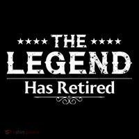 Funny The Legend Has Retired Art For Retiret Flatbill Hat