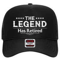 Funny The Legend Has Retired Art For Retiret Trucker Hat