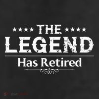 Funny The Legend Has Retired Art For Retiret Trucker Hat