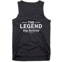 Funny The Legend Has Retired Art For Retiret Tank Top